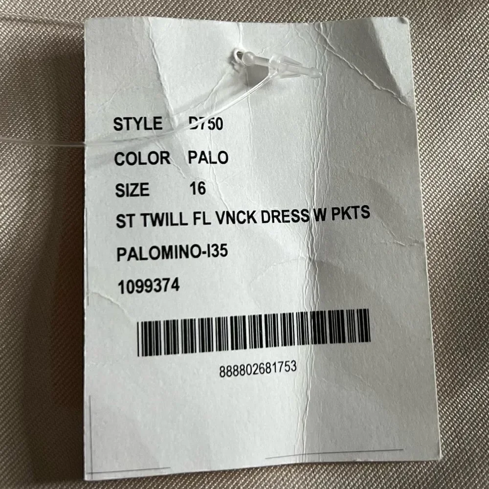 Alfred Sung V-Neck Full Skirt Satin Maxi Dress in Palomino. Size 16. NWT! - Picture 10 of 16